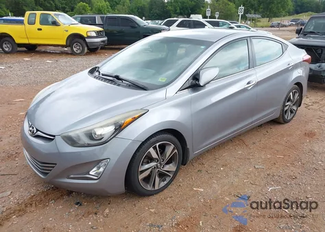 2015 Hyundai Elantra Limited from USA, damaged, VIN 5NPDH4AE2FH640735